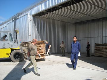CE onaylı Ekoloji dostu ahşap kurutma fırın kitleri 6.6 metre dış derinlik
